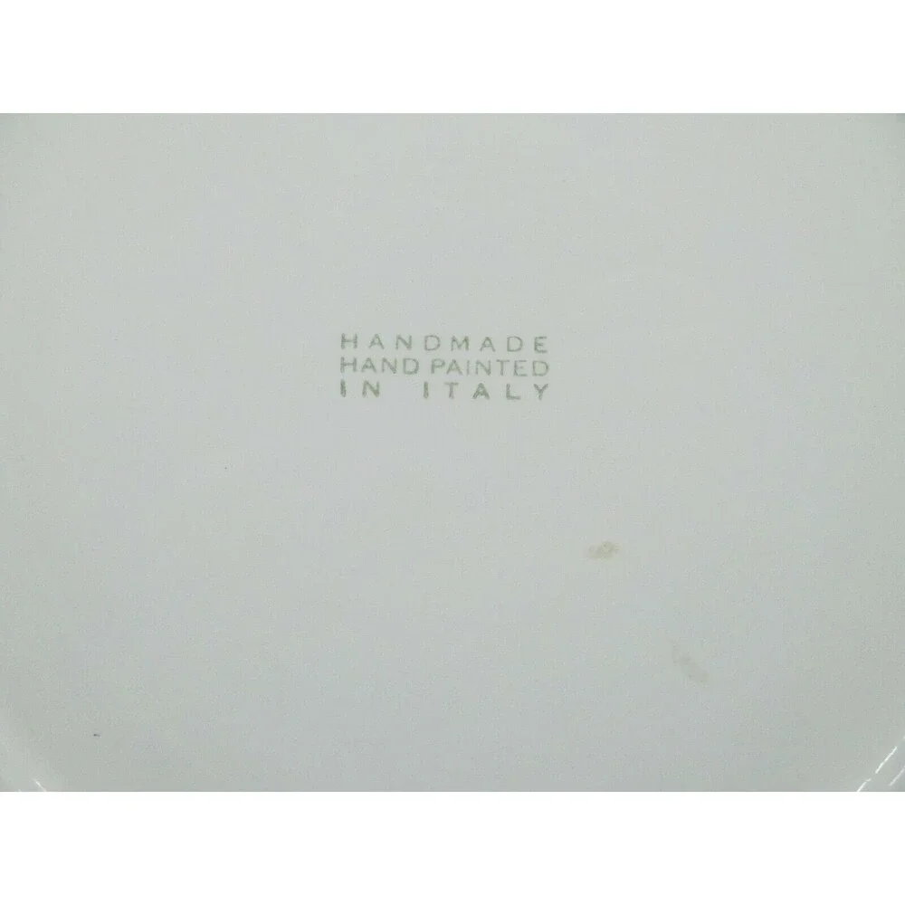 Pizzato Italy Dinner Plate Hand Painted Cherry Blueberry 12.5